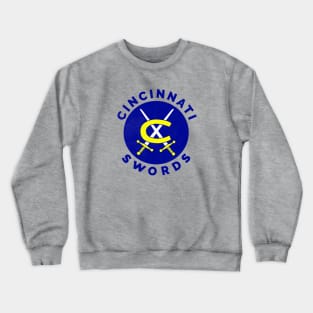 Classic Cincinnati Swords Hockey 1972 Crewneck Sweatshirt